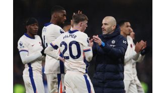 Enzo Maresca gave a pep talk to the Chelsea team after their goalless draw against Everton.