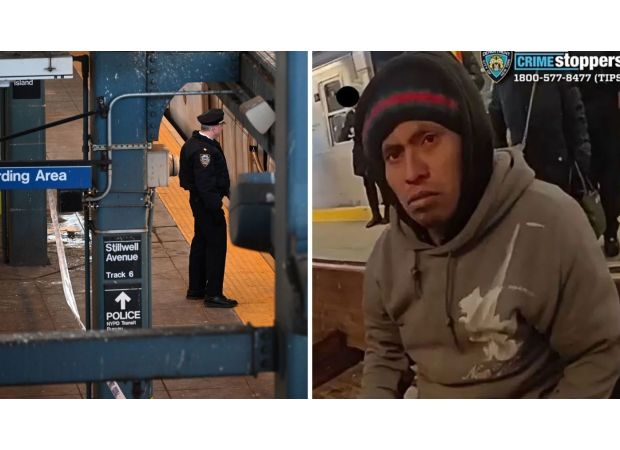 A female passenger died in a fire on a New York subway train.