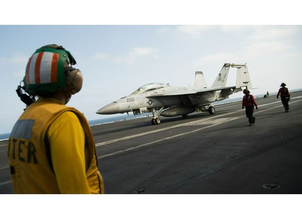 US pilots were accidentally attacked by their own forces while flying over the Red Sea.