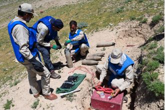 Former members of the Taliban are assisting humanitarian organizations in finding and removing landmines they had previously placed in Afghanistan.