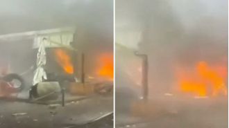 A small aircraft crashes in Brazilian city, claiming the lives of all 10 passengers.