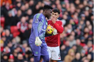 A top player from Manchester United says the team is performing excellently, despite a disappointing game against Bournemouth.
