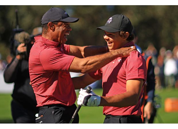 Tiger Woods predicts future success for son Charlie, 15, following impressive hole-in-one.