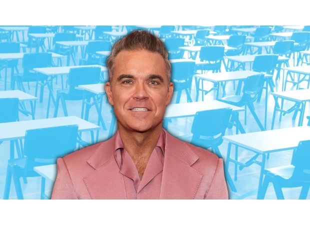 50-year-old Robbie Williams wants to retake his GCSEs because he has always felt unintelligent.
