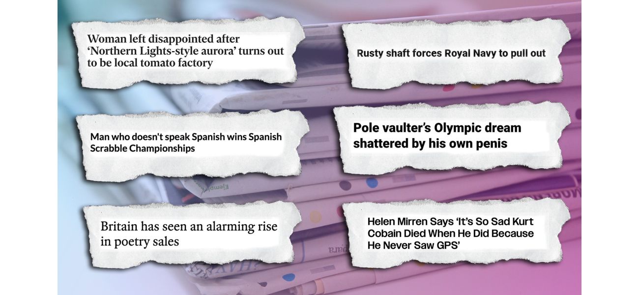 The most entertaining headlines of the year: a pole vaulter's penis and a Chinese pigeon spy.