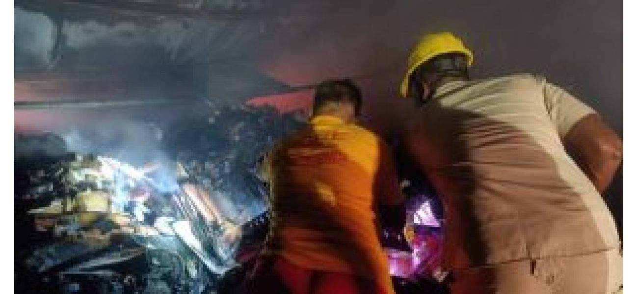 Police report no injuries after fire erupts in Bhubaneswar warehouse.