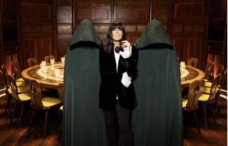 Claudia Winkleman shares hidden communication with The Traitors actor.