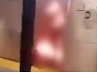 A woman was burned alive on a train by a killer who watched her suffer.