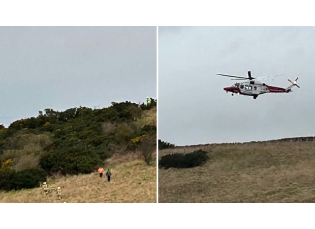 A plane crashed into a hill shortly after departing from a UK airport.