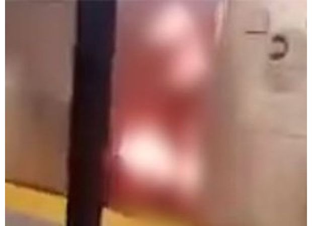 A woman was burned alive on a train by a killer who watched her suffer.