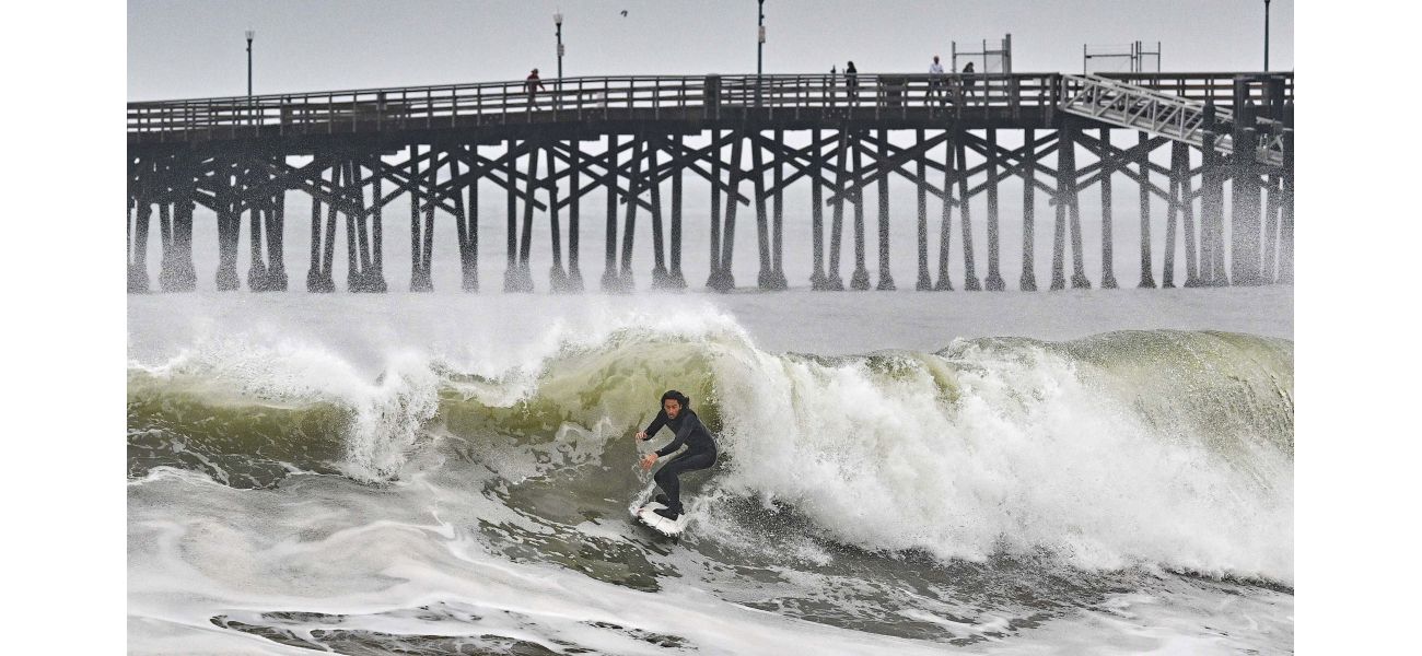 Man fatally trapped under debris on California beach after being hit by huge wave.