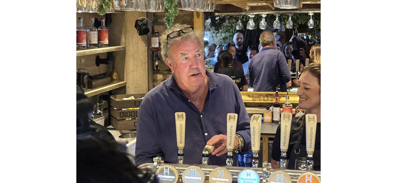 Jeremy Clarkson's pub glasses are being sold on eBay after 100 were taken.