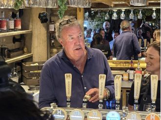 Jeremy Clarkson's pub glasses are being sold on eBay after 100 were taken.