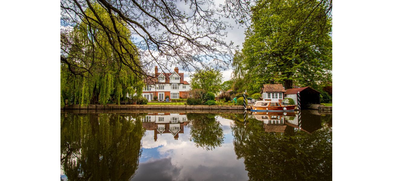 Expensive £8 million homes on street outside London considered largest.