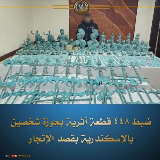 Egypt has confiscated numerous historical objects that were allegedly taken from the bottom of the ocean.