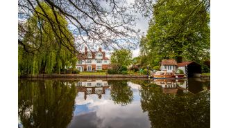 Expensive £8 million homes on street outside London considered largest.