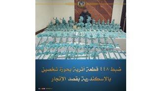Egypt has confiscated numerous historical objects that were allegedly taken from the bottom of the ocean.