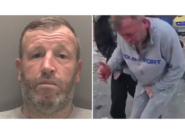 Man hit in groin with brick during riot sentenced to two years in jail.