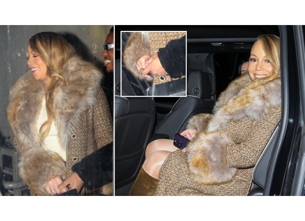 Singer Mariah Carey, 55, and rapper, 38, seen holding hands, sparking dating rumors.
