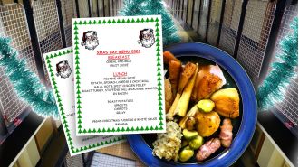 British prisoners receive vegetarian options for holiday meal