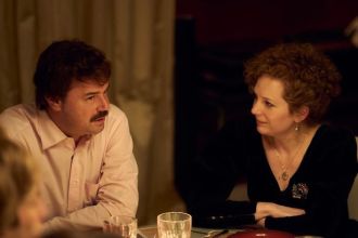 Katherine Parkinson shares her thoughts on the Rivals sex scene she filmed with Danny Dyer.
