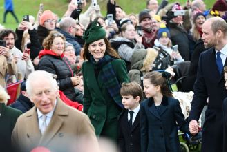 Kate Middleton wears green for Christmas church service in Sandringham.