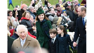 Kate Middleton wears green for Christmas church service in Sandringham.