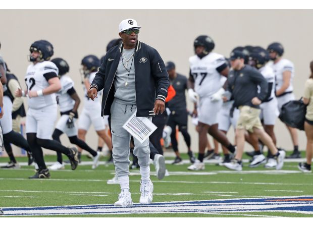 CU Buffs start preparing in San Antonio for Alamo Bowl.