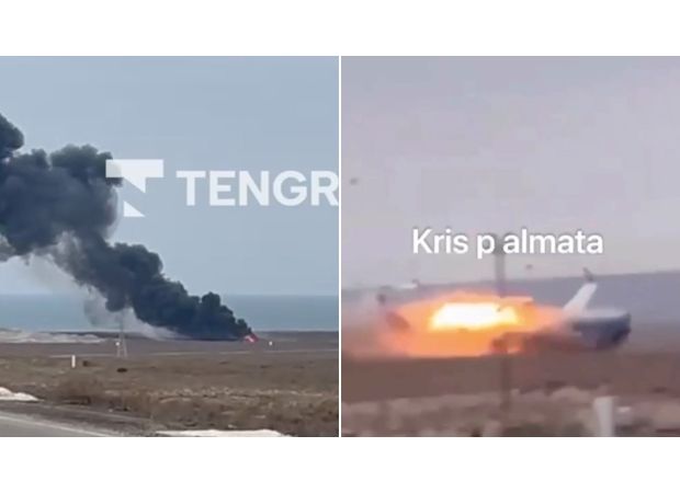 A plane carrying 72 people crashes in bad weather, leaving many feared dead.