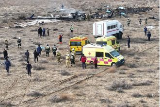 Kazakhstan plane crash on Christmas leaves many dead in flames, tragic incident reported.