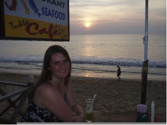 Lizz was scuba diving when the water started churning below her.