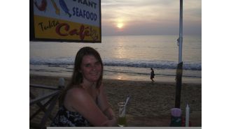 Lizz was scuba diving when the water started churning below her.