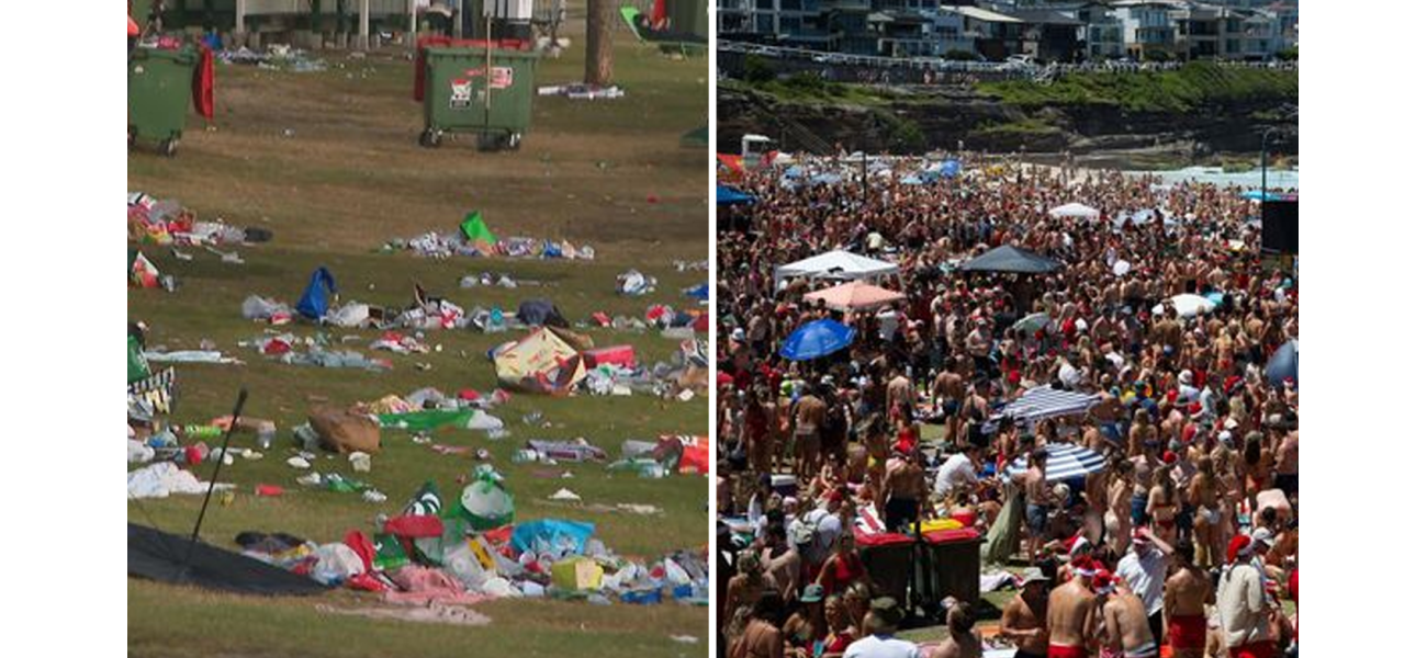 People in Sydney are angry about the trash left behind on the beach after Boxing Day.