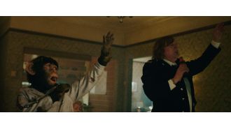 Robbie Williams doesn't come off well in Better Man video, but no scenes were edited out.