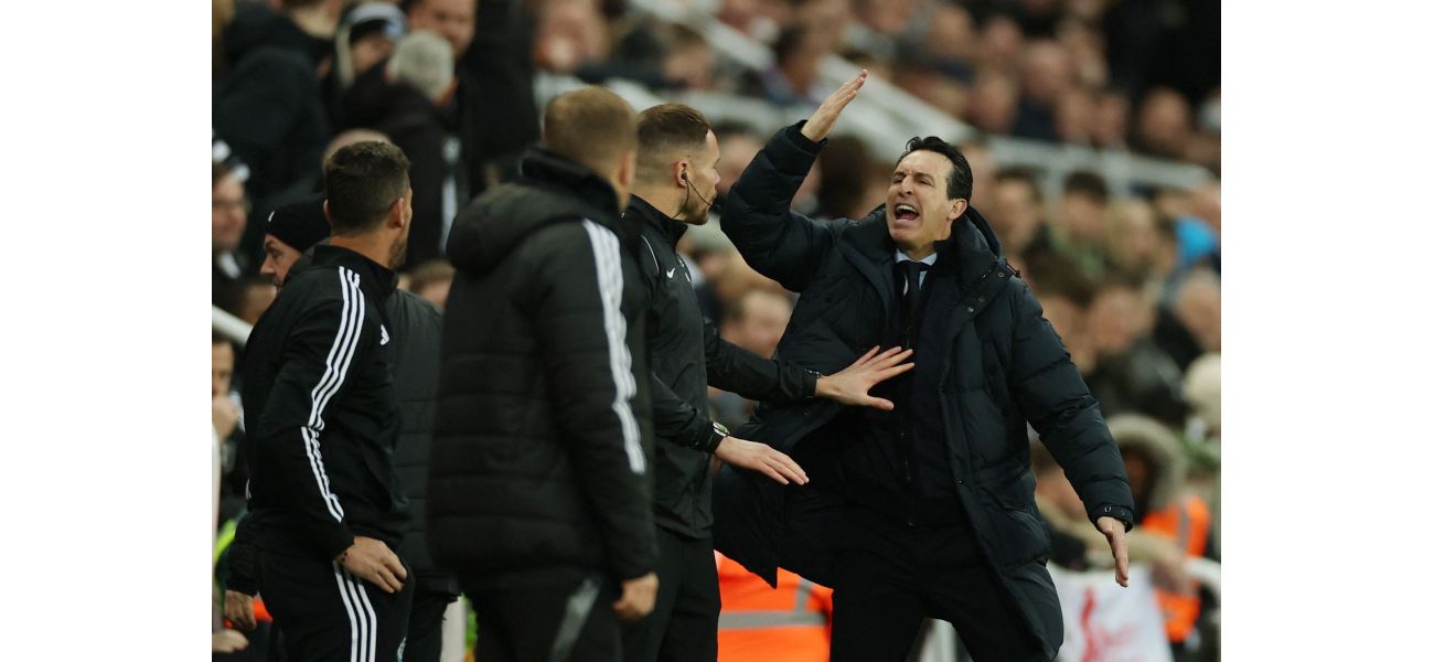 Emery offers support to Tindall after Villa's red card in Newcastle win.