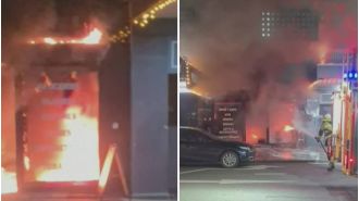 Video shows explosion at Brisbane tobacco shop