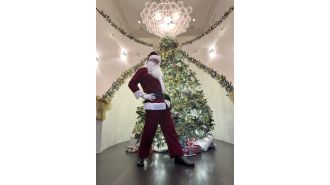 Musk dressed as Ozempic Santa is at odds with Trump's health secretary's mission.