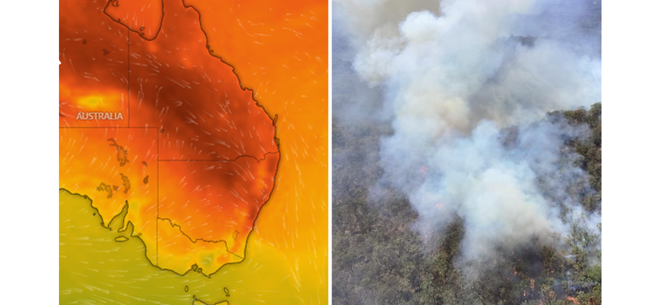 Eastern states will have increased danger of fires due to weekend rise in temps.