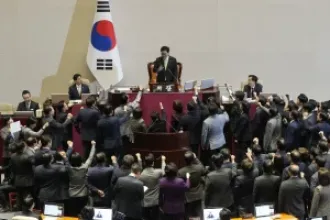 National Assembly of South Korea votes to remove Acting President Han after opposition takes control.