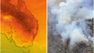 Eastern states will have increased danger of fires due to weekend rise in temps.