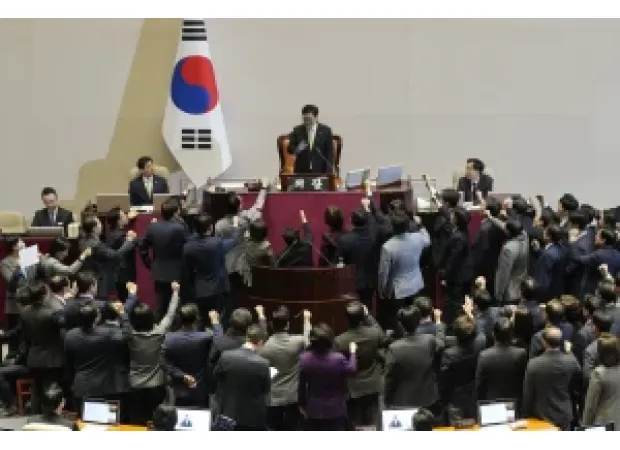 National Assembly of South Korea votes to remove Acting President Han after opposition takes control.