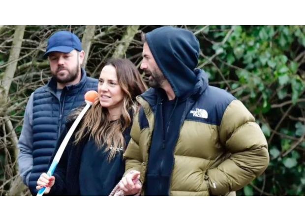 Mel C and model boyfriend are serious about their relationship, seen on a romantic Christmas walk.