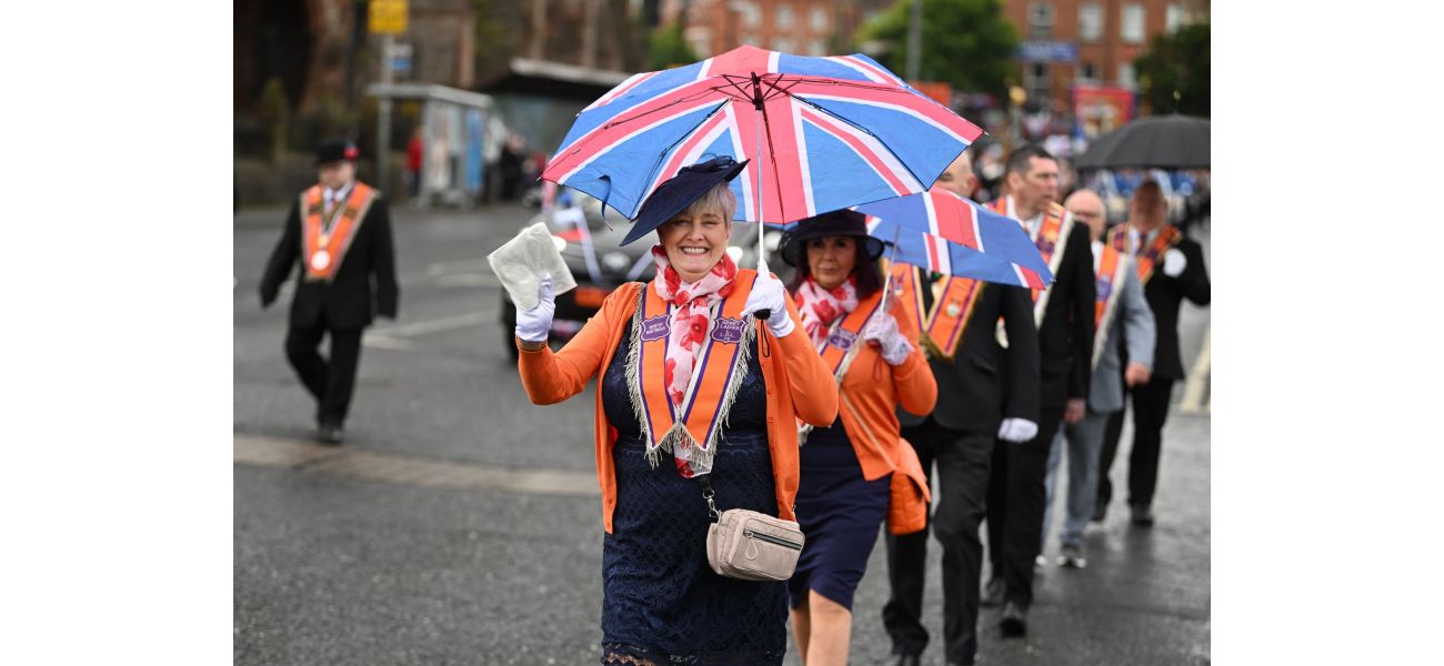Did Queen Elizabeth describe the Orange marches as foolish activities?