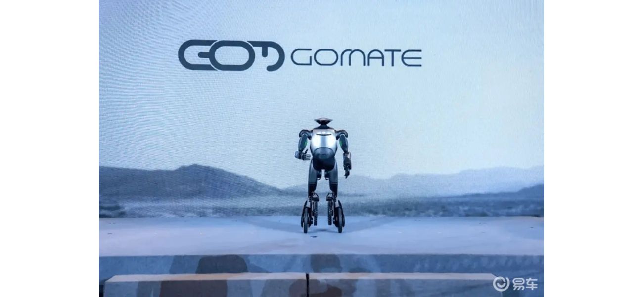 An advanced robot that has wheels instead of legs is revealed to the public.