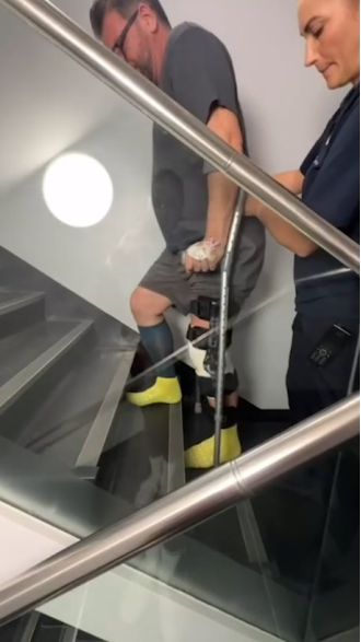 Nick Knowles recovering from surgery to walk normally again following injury on Strictly Come Dancing.