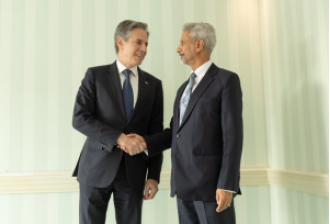 Top diplomats Jaishankar and Blinken discuss progress in US-India partnership.