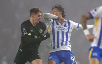 Joao Pedro avoids getting sent off for his elbow incident in match against Brighton and Brentford.