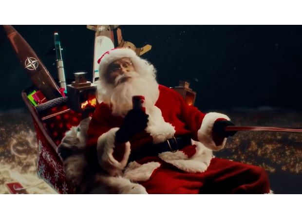 Video shows viral footage of Russia allegedly shooting down Santa, following recent crash allegations.