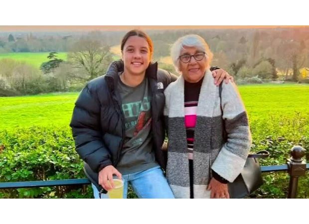 Sam Kerr's grandmother critically injured in car accident.