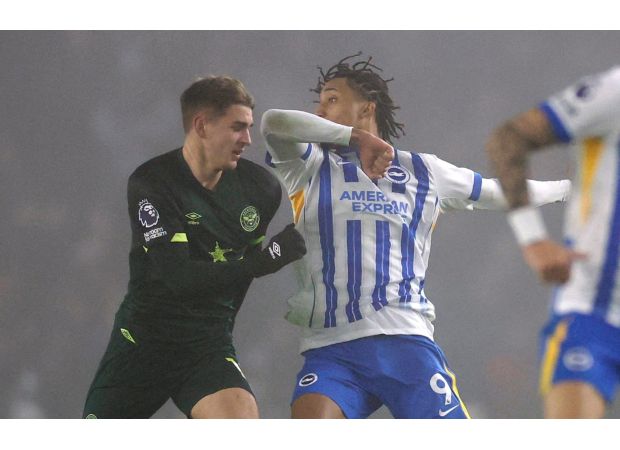 Joao Pedro avoids getting sent off for his elbow incident in match against Brighton and Brentford.